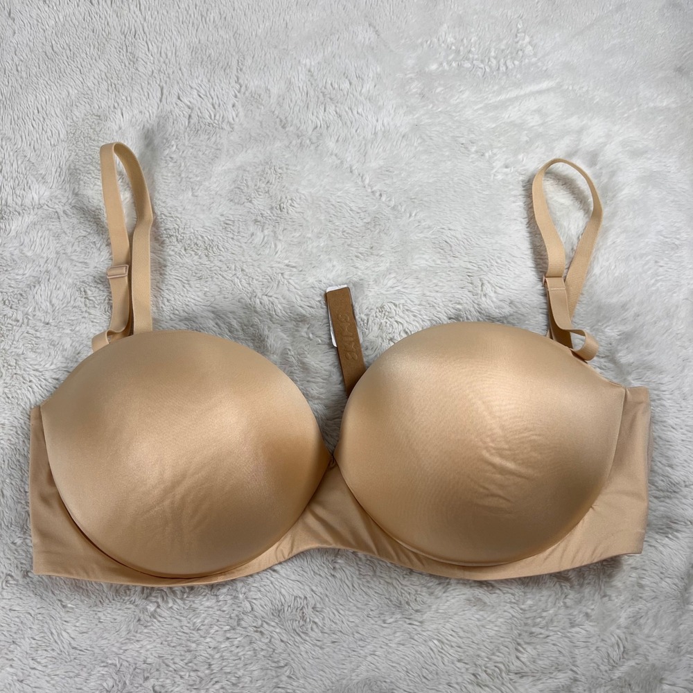 SKIMS Women's Ultimate Push-Up Strapless Bra Sand BA-BAN-3208 Size 42DD NWT